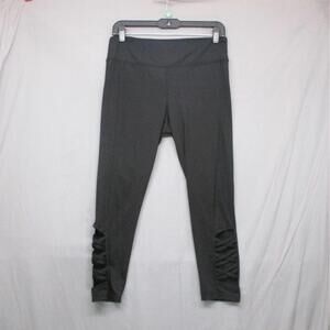 Jockey Black Stylish Unisex Ruched Leggings Size Medium